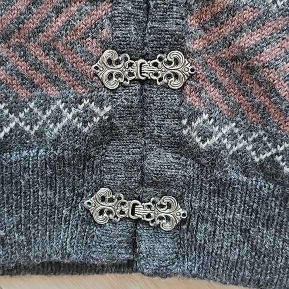 Maria Lammi Merino Wool Handmade Finnish Knit Sweater Vest XL - Picture 3 of 11